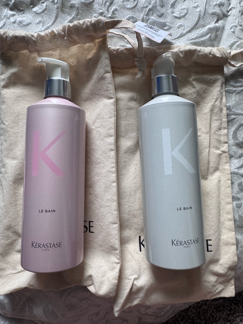 Kérastase Refillable Bain Bottle Set 500ml Genesis Nutritive EMPTY Bottles